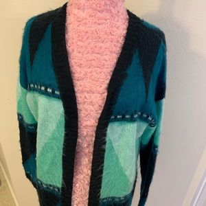 Teal cardigan